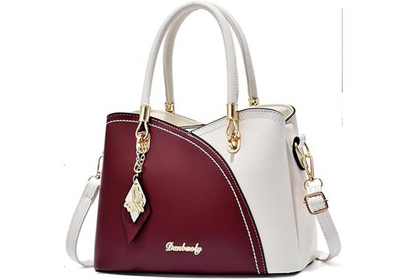 HAUSS SPOLE Henkeltasche Handtaschen für Damen, modische Damentaschen mittleren Alters (Schultertasche Arbeitstasche Messenger-Tasche Top Griff Schultergurt, Freizeittasche, Ledertasche, Unitasche, Bürotasche, Leder), für Frau Frauen Jungen Freizeit Arbeit Business Schule Büro Reisen usw von HAUSS SPOLE