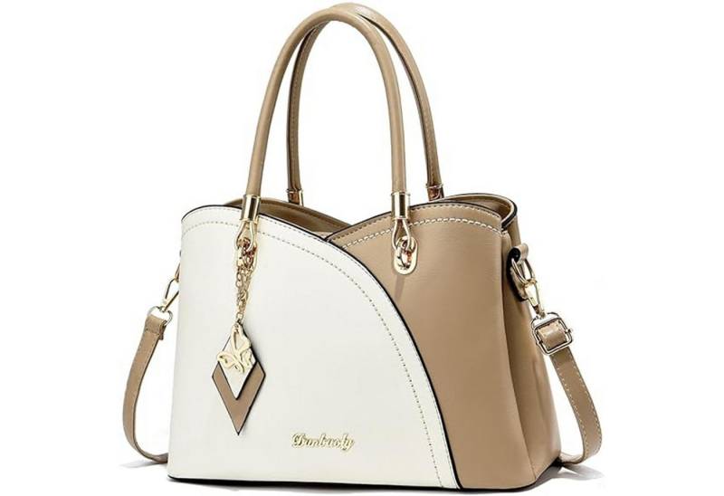 HAUSS SPOLE Henkeltasche Handtaschen für Damen, modische Damentaschen mittleren Alters (Schultertasche Arbeitstasche Messenger-Tasche Top Griff Schultergurt, Freizeittasche, Ledertasche, Unitasche, Bürotasche, Leder), für Frau Frauen Jungen Freizeit Arbeit Business Schule Büro Reisen usw von HAUSS SPOLE