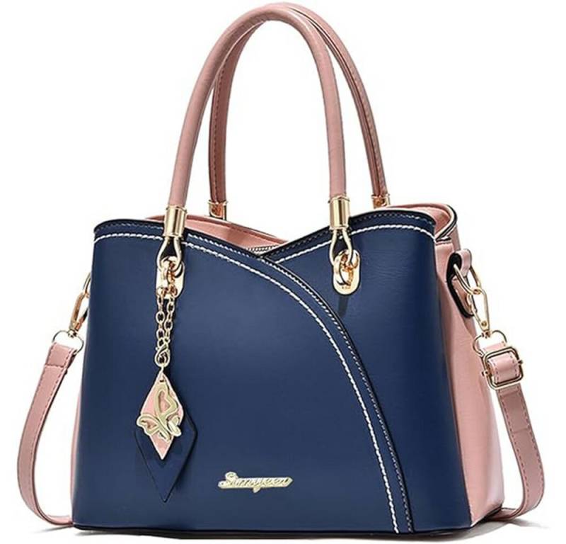 HAUSS SPOLE Henkeltasche Handtaschen für Damen, modische Damentaschen mittleren Alters (Schultertasche Arbeitstasche Messenger-Tasche Top Griff Schultergurt, Freizeittasche, Ledertasche, Unitasche, Bürotasche, Leder), für Frau Frauen Jungen Freizeit Arbeit Business Schule Büro Reisen usw von HAUSS SPOLE