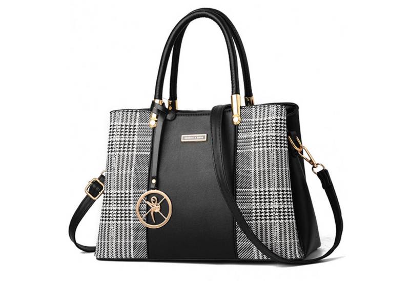 HAUSS SPOLE Henkeltasche Henkeltasche Umhängetasche Handtasche Tragetasche Aktentasche (Schultertasche Arbeitstasche Messenger-Tasche Top Griff Schultergurt, Freizeittasche, Unitasche, Bürotasche, Kunstleder), für Frau Frauen Jungen Freizeit Arbeit Business Schule Büro Reisen usw von HAUSS SPOLE