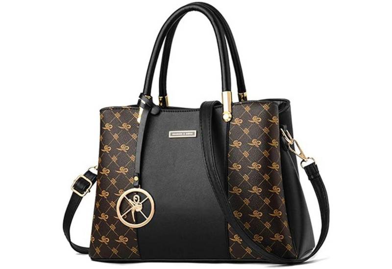 HAUSS SPOLE Henkeltasche Henkeltasche Umhängetasche Handtasche Tragetasche Aktentasche (Schultertasche Arbeitstasche Messenger-Tasche Top Griff Schultergurt, Freizeittasche, Unitasche, Bürotasche, Kunstleder), für Frau Frauen Jungen Freizeit Arbeit Business Schule Büro Reisen usw von HAUSS SPOLE