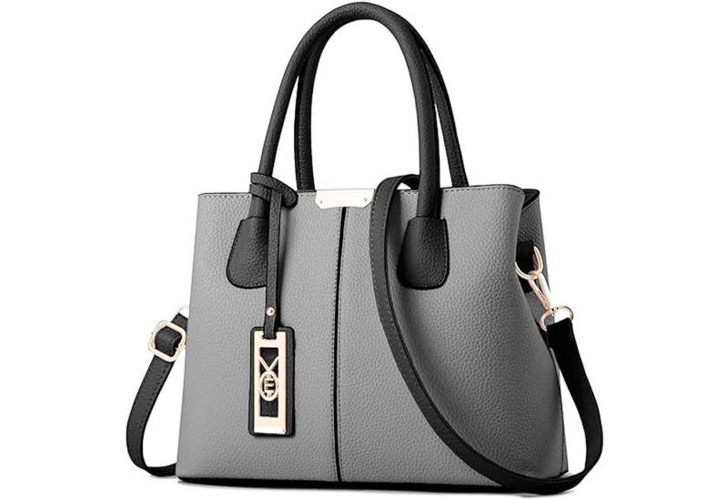 HAUSS SPOLE Henkeltasche Henkeltasche Umhängetasche Tragetasche Aktentasche Tasche Frauen Damen (Schultertasche Arbeitstasche Messenger-Tasche Top Griff Schultergurt, Freizeittasche, Unitasche, Bürotasche, Kunstleder, Kunstledertasche), für Frau Frauen Jungen Freizeit Arbeit Business Schule Büro Reisen usw von HAUSS SPOLE