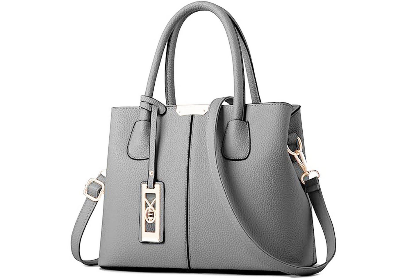 HAUSS SPOLE Henkeltasche Henkeltasche Umhängetasche Tragetasche Aktentasche Tasche Frauen Damen (Schultertasche Arbeitstasche Messenger-Tasche Top Griff Schultergurt, Freizeittasche, Unitasche, Bürotasche, Kunstleder, Kunstledertasche), für Frau Frauen Jungen Freizeit Arbeit Business Schule Büro Reisen usw von HAUSS SPOLE