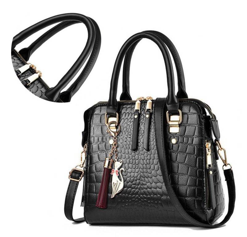 HAUSS SPOLE Henkeltasche Umhängetasche Ledertasche Damenhandtasche Crossbody Bag Schultertasche von HAUSS SPOLE