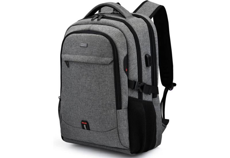 HAUSS SPOLE Laptoprucksack Laptoprucksack Arbeitsrucksack Schulrucksack Wasserbeständig (Laptop Notebook Tasche Schule Uni Rucksack, Sportrucksack, mit USB-Anschluss, Anti-Diebstahl, Backpack mit Laptopfach), Herren Damen Jungen Teenager Freizeit Arbeit Business Reisen von HAUSS SPOLE