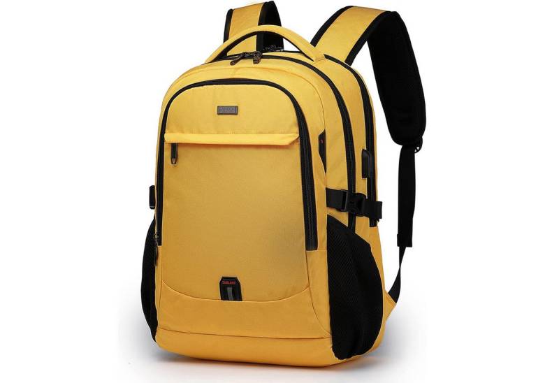 HAUSS SPOLE Laptoprucksack Laptoprucksack Arbeitsrucksack Schulrucksack Wasserbeständig (Laptop Notebook Tasche Schule Uni Rucksack, Sportrucksack, mit USB-Anschluss, Anti-Diebstahl, Backpack mit Laptopfach), Herren Damen Jungen Teenager Freizeit Arbeit Business Reisen von HAUSS SPOLE