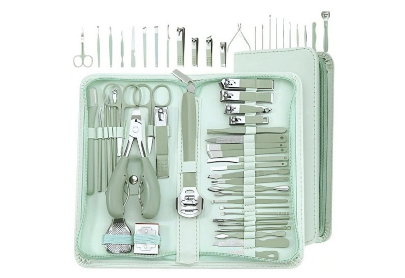 HAUSS SPOLE Maniküre-Etui Nagelset mit Box 35er Nagellack Set Professionelles Nagelpflege Set, 1 tlg., mit Etui, für Handpflege Fußpflege Hornhautentferner Augenbrauenpflege HAUSS SPOLE Maniküre-Etui Nagelset mit Box 35er Nagellack Set Professionelles Nagelpflege Set, 1 tlg., mit Etui, für Handpflege Fußpflege Hornhautentferner Augenbrauenpflege von HAUSS SPOLE