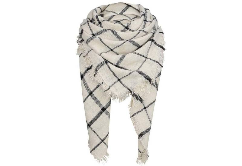 HAUSS SPOLE Modeschal Dreiecksschal mit Schals und Tücher Doppelseitiger karierterSchal, (140x140 cm mit Klassisches Karomuster Weicher hautfreundlicher Stoff, 1-St. vielseitig tragbar als Tuch Stola elegantes Accessoire Geschenkidee), Kombinierbar mit Mänteln Strickjacken Jeans und Röcken für Outfits von HAUSS SPOLE