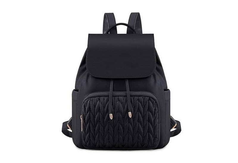 HAUSS SPOLE Rucksack Rucksack mit Große Kapazität Tagesrucksack Mama-Rucksack Reisetasche (mit 1 Hauptfach 2 Seitentaschen und 1 Fronttasche, 1-tlg., wasserabweisendem und DIY-Deko-Option mit Diebstahlschutz-Tasche), Leichter Quilted-Rucksack für Alltag Reisen Schule von HAUSS SPOLE