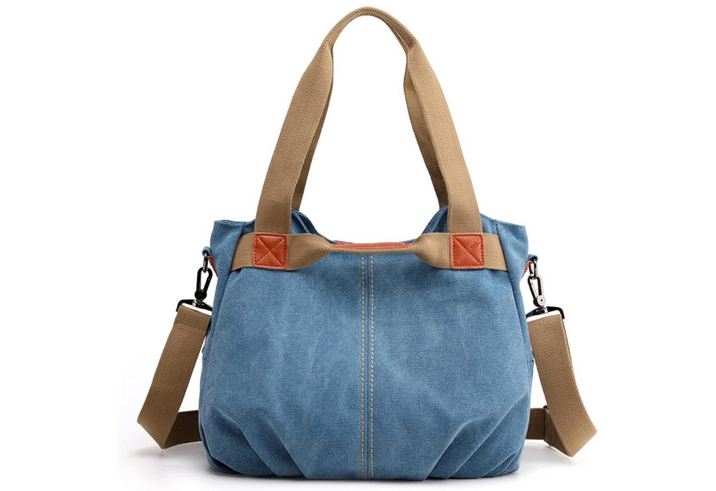 HAUSS SPOLE Schultertasche Damen Handtasche Schultertasche Multifunktionale Canvas Umhängetasche (Weich und bequem, große Handtasche), Schulter, handgehalten (mit langen und kurzen Griffen) von HAUSS SPOLE