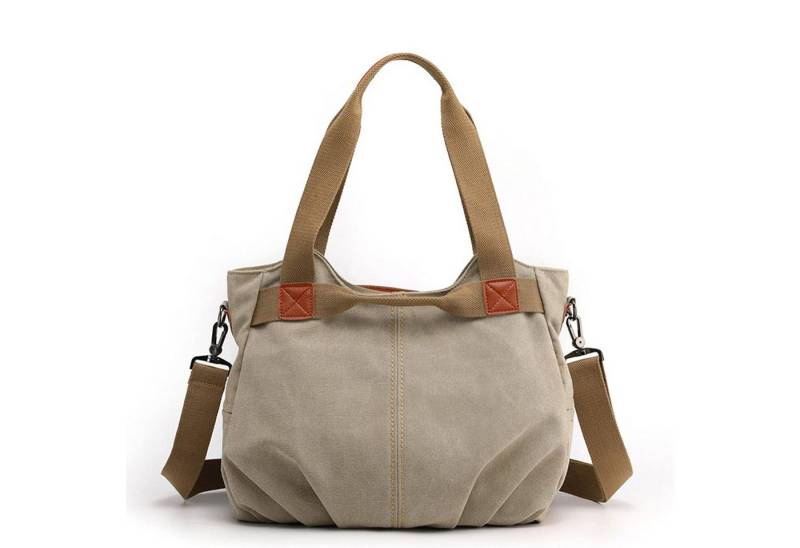 HAUSS SPOLE Schultertasche Damen Handtasche Schultertasche Multifunktionale Canvas Umhängetasche (Weich und bequem, große Handtasche), Schulter, handgehalten (mit langen und kurzen Griffen) von HAUSS SPOLE