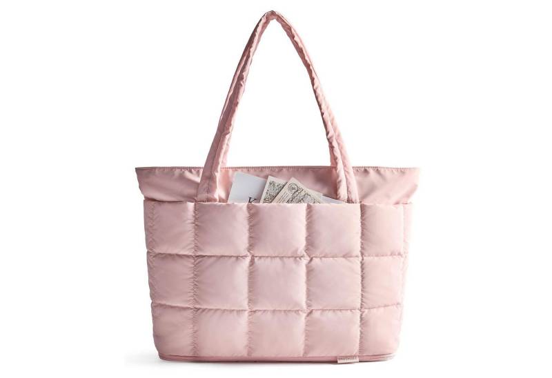 HAUSS SPOLE Schultertasche Handtasche mit große Kapazität Reisetasche Tagestasche wasserdicht (Erweiterbare 22-28L Umhängetasche aus wasserdichtem, 1-tlg., mit Trolley-Gurt Laptopfach 15,6" wasserabweisend), Reisetaschen-Design multifunktional für Reisen Fitness und Alltag von HAUSS SPOLE