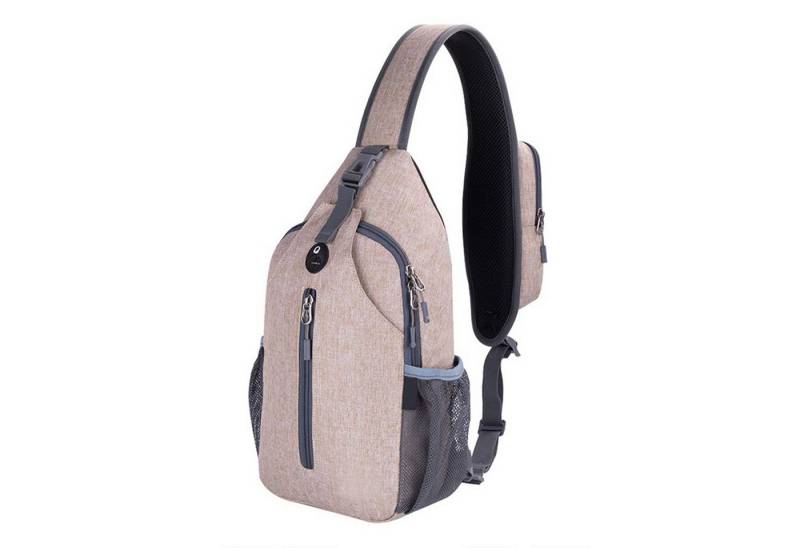 HAUSS SPOLE Schultertasche Schultertasche Schulter Rucksack Rucksäcke Crossbody Umhängetasche (Groß Unisex Herren und Damen 38x18x9 cm mit Tasche auf Schultergurt, Geldgürtel, Sport, Sporttasche, Handytasche, Schlüsselhaken Brillenhalter), für Outdoor Camping Reisen Wandern Radfahren Multipurpose Tagepacks von HAUSS SPOLE