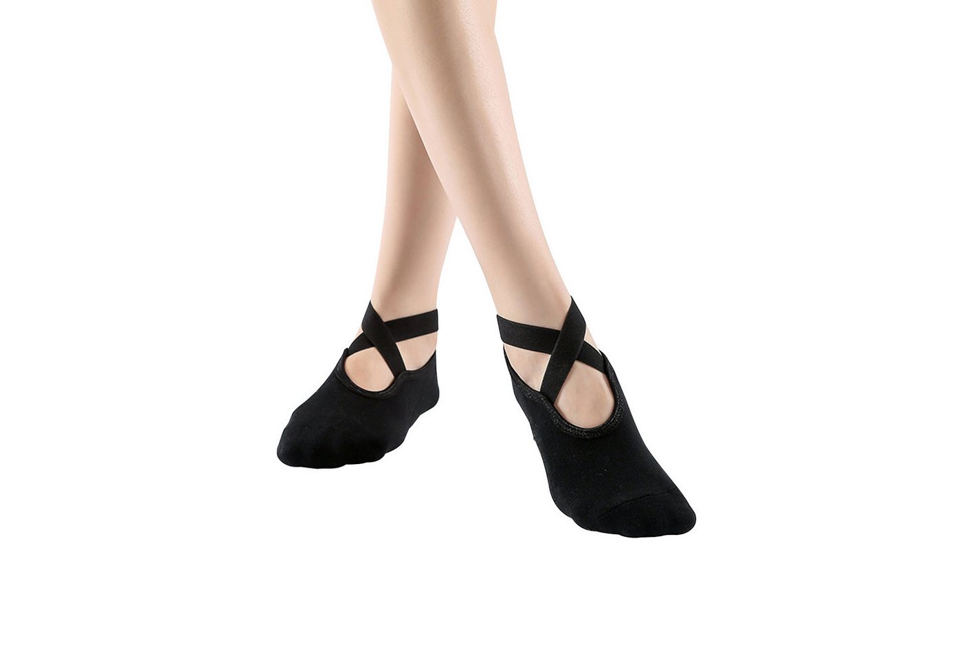 HAUSS SPOLE Sportsocken 6er Rutschfeste Yoga Socken Damen, Ballettsocken, Tanzen Pilates (6-Paar, Antirutsch Socken EU 37-42) für Yoga Barre Pilates Tanz Barfuß Trampolin Zuhause von HAUSS SPOLE