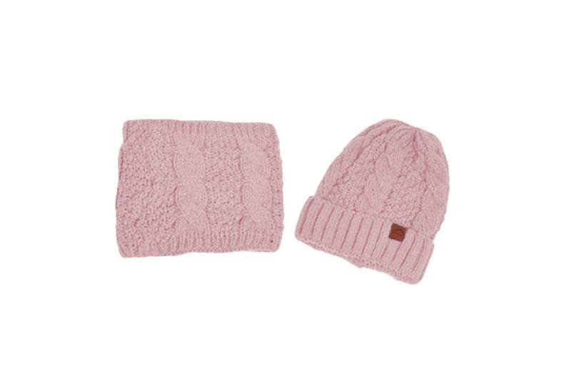 HAUSS SPOLE Strickmütze Strickmütze mit vielseitig Wintermütze Hut- und Schal-Set Khaki (Leichtes Design mit Schal und Mütze separat nutzbar, 2-St., mit elastischer Passform für Kopfumfänge von 55–60 cm) Vielseitig für Outdoor-Aktivitäten eignet sich auch als Geschenk von HAUSS SPOLE