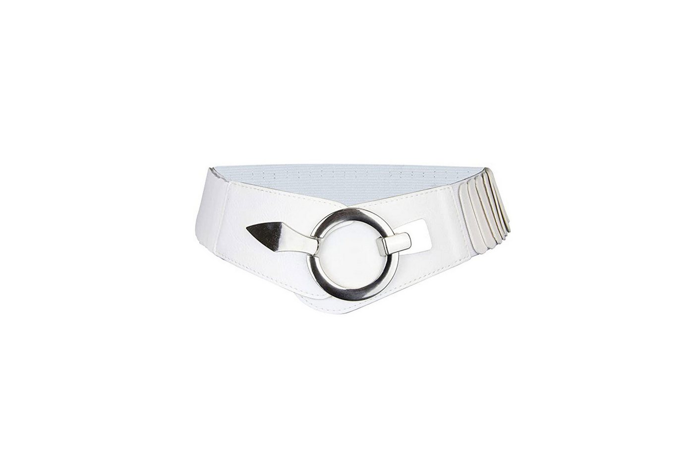 HAUSS SPOLE Taillengürtel PU-gürtel Damengürtel Herren Gürtel Hochwertige Verarbeitung (PU,mit silberner Ring-Schließe, Stretchgürtel, 1-St., Silberring-Doppelschnallen-Design) passen zu allen Kleidungsstücken von HAUSS SPOLE