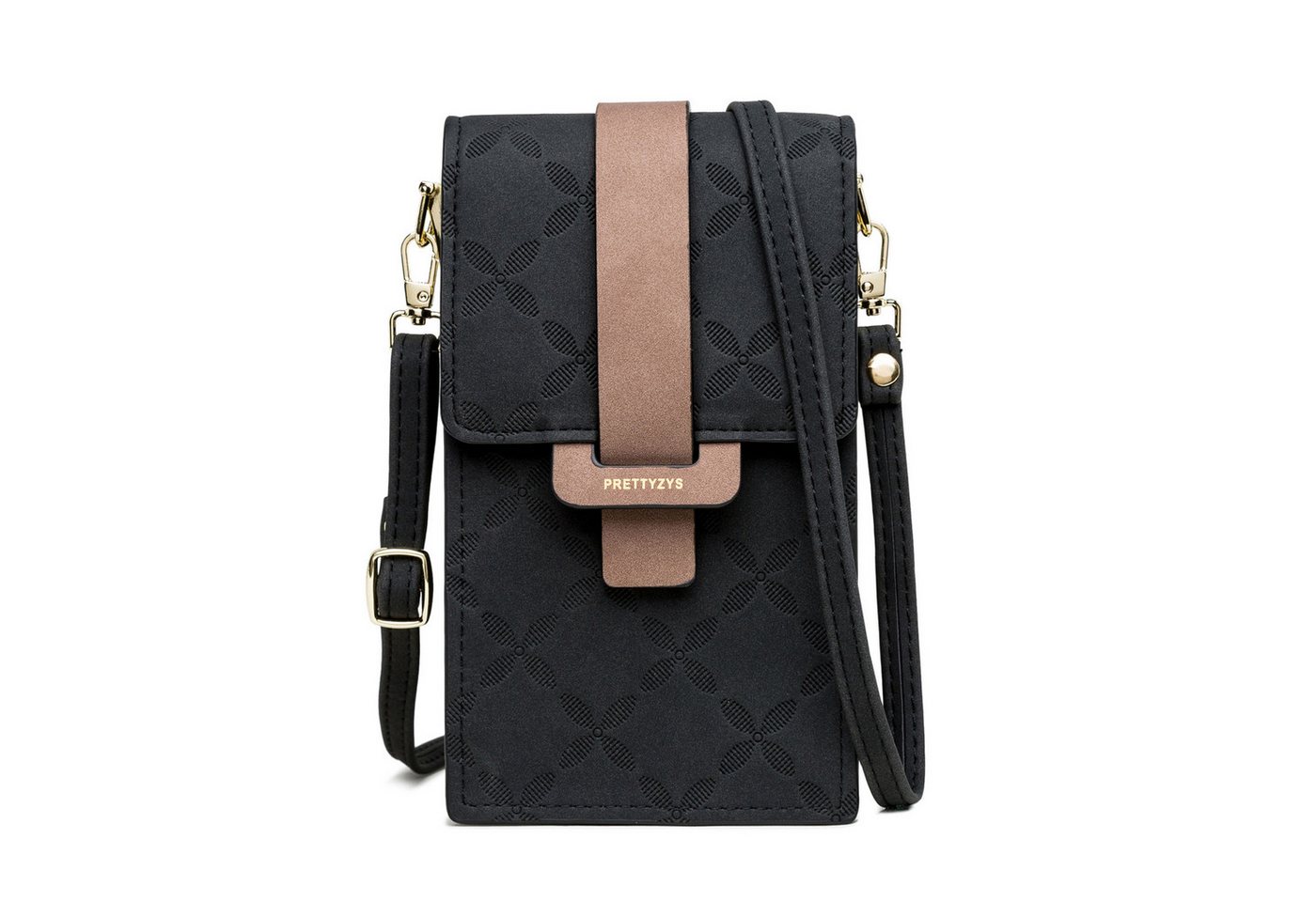 HAUSS SPOLE Umhängetasche Handtasche Umhängetasche aus PU verstellbaren Schulterriemen (Reisepass Tasche Anti-Diebstahl mit verstellbar abnehmbar Schultergurt, Cross-Body Brieftasche, für Handy unter 6,5 Zoll), 2 Haupttaschen 1 Reißverschlusstasche von HAUSS SPOLE