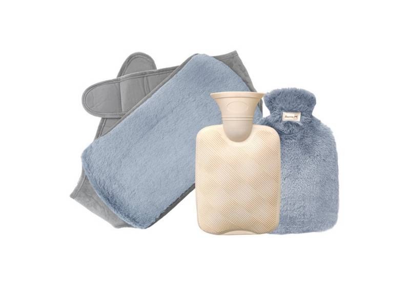 HAUSS SPOLE Wärmflasche Thermoflasche mit Rückenwärmer Wärmekissen für Rücken / Bauch / Füße von HAUSS SPOLE