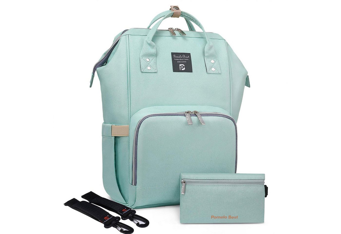 HAUSS SPOLE Wickelrucksack Baby Wickelrucksack Wickeltasche Rucksack mit Windelunterlage (Windeln Babyflasche Milchfläsche Rucksack Tasche mit Flaschenhalter, Multifunktional, Babytasche, Wickelrucksack, für Mama und Papa unterwegs), mit tragbarer mobiler Wickelauflage Schnullerhalter Kinderwagengurte HAUSS SPOLE Wickelrucksack Baby Wickelrucksack Wickeltasche Rucksack mit Windelunterlage (Windeln Babyflasche Milchfläsche Rucksack Tasche mit Flaschenhalter, Multifunktional, Babytasche, Wickelrucksack, für Mama und Papa unterwegs), mit tragbarer mobiler Wickelauflage Schnullerhalter Kinderwagengurte von HAUSS SPOLE