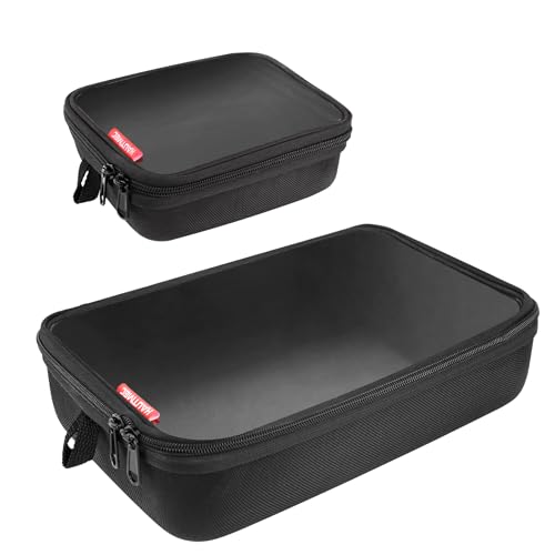HAUTMEC HT0403 EVA-Werkzeug-Aufbewahrungskoffer mit transparenter Oberseite, 1680D wasserdichte Werkzeugtaschen mit Doppelreißverschlüssen, Bohrer- und Elektrowerkzeug-Zubehör-Organizer-Set, 2 Stück HAUTMEC HT0403 EVA-Werkzeug-Aufbewahrungskoffer mit transparenter Oberseite, 1680D wasserdichte Werkzeugtaschen mit Doppelreißverschlüssen, Bohrer- und Elektrowerkzeug-Zubehör-Organizer-Set, 2 Stück von HAUTMEC