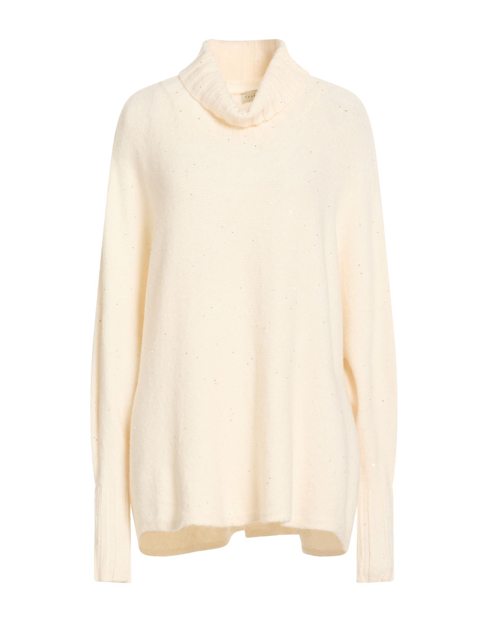 HAVEONE Rollkragenpullover Damen Cremeweiß von HAVEONE