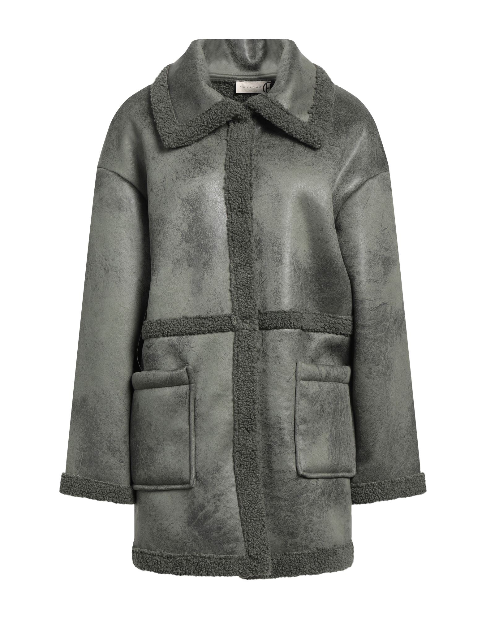 HAVEONE Shearling- & Kunstfell Damen Militärgrün von HAVEONE