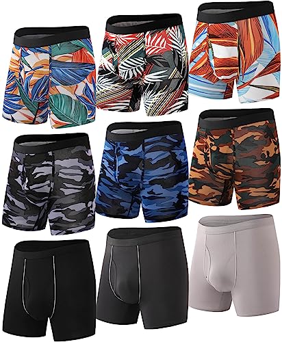 HAVVIS Boxershorts Herren Bambus Unterwäsche Männer Superweich Atmungsaktiv Boxer Briefs Multipack Men Retroshorts New (DE/NL/SE/PL, Alphanumerisch, M, Regular, Regular, A01-9er Pack) von HAVVIS