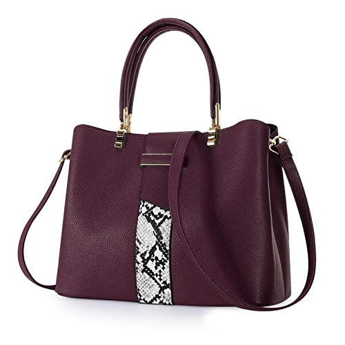 HAWEE Elegante Damen Handtasche Mittelgroße Crossbody Henkeltasche PU Leder Shopper Umhängetasche Frauen Schultertasche mit Tragegriff Oben, Rot von HAWEE