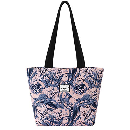 HAWEE Mode Damen Schultertasche mit Reißverschluss Casual Frauen Handtasche Umhängetasche Groß Einkaufstasche Wasserdicht Henkeltasche für Reise Arbeit Schule Tägliches Leben Strand von HAWEE