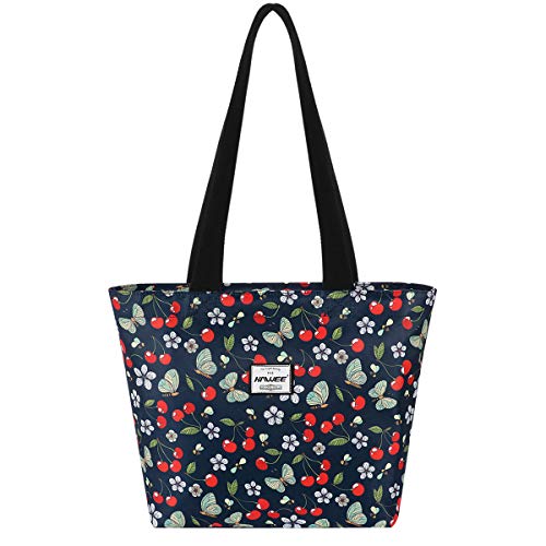 HAWEE Mode Damen Schultertasche mit Reißverschluss Casual Frauen Handtasche Umhängetasche Groß Einkaufstasche Wasserdicht Henkeltasche für Reise Arbeit Schule Tägliches Leben Strand von HAWEE