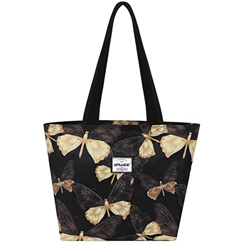 HAWEE Mode Damen Schultertasche mit Reißverschluss Casual Frauen Handtasche Umhängetasche Groß Einkaufstasche Wasserdicht Henkeltasche für Reise Arbeit Schule Tägliches Leben Strand von HAWEE