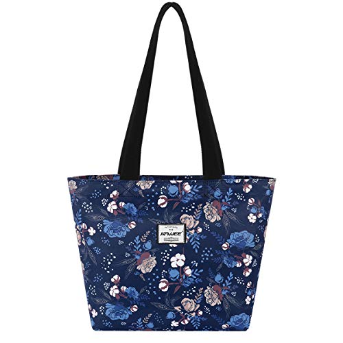 HAWEE Mode Damen Schultertasche mit Reißverschluss Casual Frauen Handtasche Umhängetasche Groß Einkaufstasche Wasserdicht Henkeltasche für Reise Arbeit Schule Tägliches Leben Strand von HAWEE