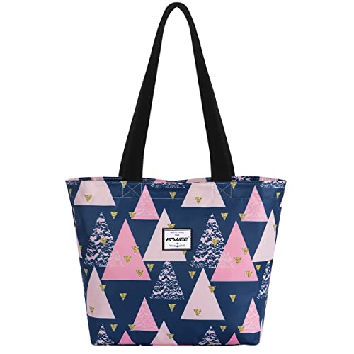 HAWEE Mode Damen Schultertasche mit Reißverschluss Casual Frauen Handtasche Umhängetasche Groß Einkaufstasche Wasserdicht Henkeltasche für Reise Arbeit Schule Tägliches Leben Strand von HAWEE