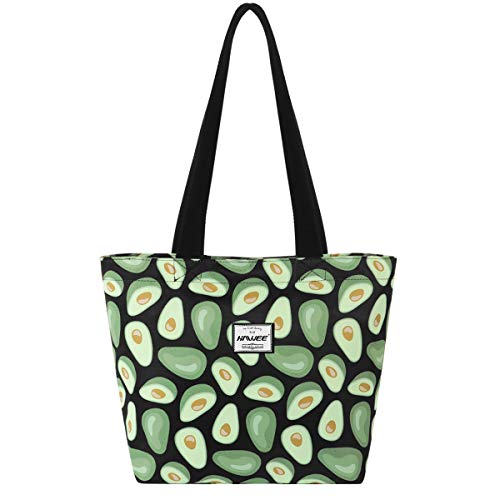HAWEE Mode Damen Schultertasche mit Reißverschluss Casual Frauen Handtasche Umhängetasche Groß Einkaufstasche Wasserdicht Henkeltasche für Reise Arbeit Schule Tägliches Leben Strand von HAWEE