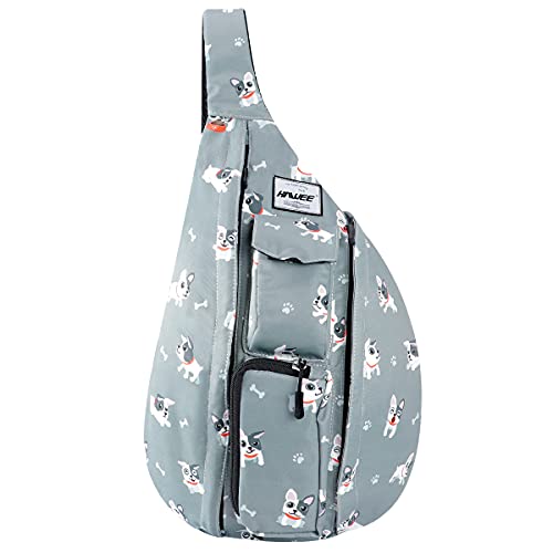 HAWEE Reise Brusttasche Sling Umhangetasche Rucksack Crossbody Schultertasche Daypack Casual für Männer Frauen Teenager Arbeit Reise Studie Outdoor Klettern Wandern Laufen von HAWEE