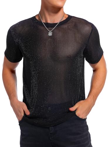 HAWILAND Netzhemd Herren Schwarz L von HAWILAND