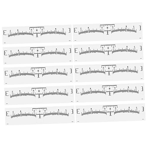 HAWILLOSCH 10stücke Augenbrauen-ruler Präzise Augenbrauen-schablonen Für Frauen Einfaches Zeichnen Symmetrischer Linien Für Microblading Und Augenbrauenformung von HAWILLOSCH