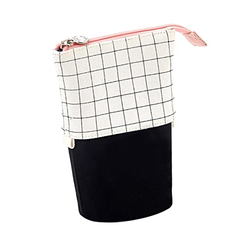 HAWILLOSCH 1stück Kreative Plaid Federtasche Canvas Stilvolle Und Praktische Schreibwaren Aufbewahrung Für Schule Und Büro Und Anpassbar Design von HAWILLOSCH