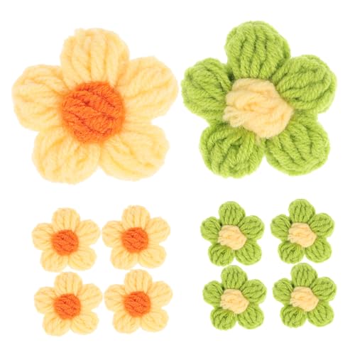 HAWILLOSCH 10 Stück Teiliges Handgemachte Puffblumen Broschen Haarnadeln Diy Zubehör für Eleganten Blumenschmuck für Frauen Zufällige Farbe von HAWILLOSCH