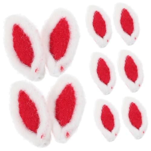HAWILLOSCH 10stücke Bunny Ear Haarspangen Zubehör Diy Bastelset Für Junge Mädchen Und Frauen Hasenohr Haarspangen Dekoration Für Handwerk von HAWILLOSCH