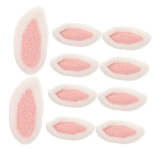 HAWILLOSCH 10stücke Hasenohr Zubehör Haarspange Haarband Diy Plüsch Kaninchen Ohr Dekorationen Für Frauen Mädchen Kopfschmuck Machen Liefert von HAWILLOSCH