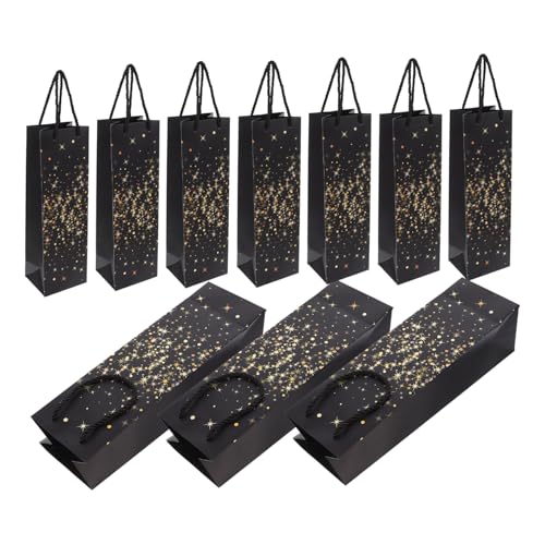 HAWILLOSCH 10stücke Teiliges Stilvolle Weinflaschen-Taschen Und Auffällige Geschenktüten Für Geburtstagsfeiern Hochzeiten Und Für Weinflaschen- von HAWILLOSCH