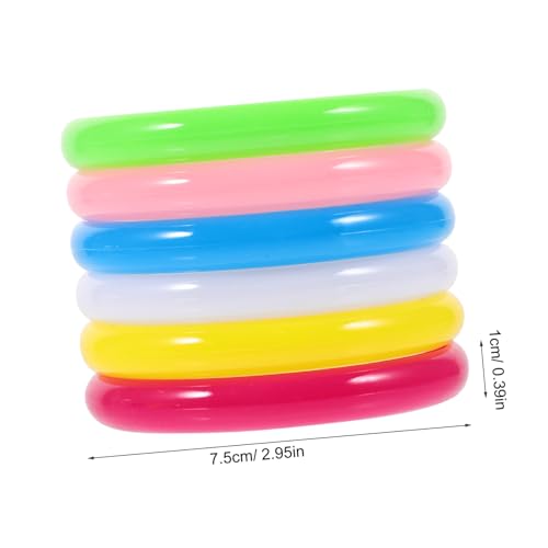 HAWILLOSCH 12 Stück Teiliges Plastikarmband Set in Candy Farben Bunte Armreifen für Frauen und Leicht zu Tragen als Schmuck und Dekoration von HAWILLOSCH