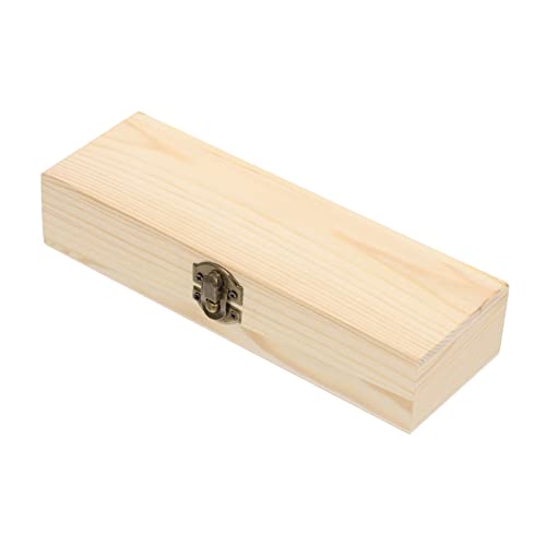 HAWILLOSCH Stiftbox Holz Stapelbar 1 Stück Bleistift Aufbewahrungsbehälter für Büro und Schule Praktischer Schreibwarenhalter von HAWILLOSCH