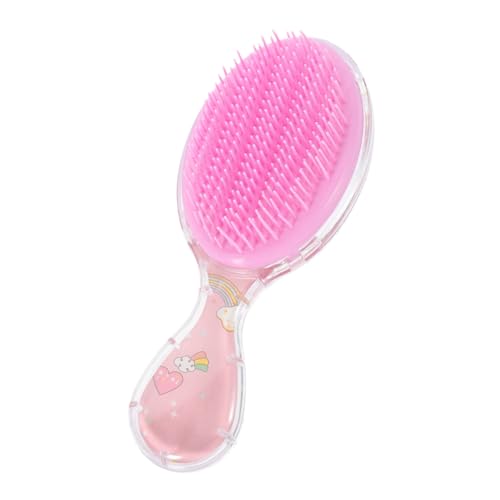 HAWILLOSCH Haarbürste Für Mädchen Mit Weichen Borsten Zum Entwirren Süße Cartoon-entwirrungsbürste Tragbar Für Lockiges Haar von HAWILLOSCH