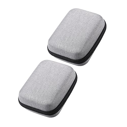 HAWILLOSCH 2 Stück wasserdichte Mikrofon Tasche Eva Organizer mit Reißverschluss Stoßfest Langlebig Multifunktionale Aufbewahrungstasche für Digitale Zubehör Kabel und Kopfhörer Tragbar für von HAWILLOSCH