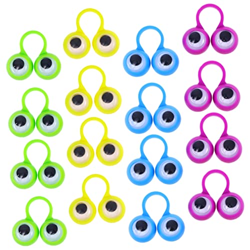HAWILLOSCH 24 Stück Teiliges Interaktives Fingerspielzeug für Bunte Bewegliche Fingerringe Fördert Kreativität und Logisches für Eltern Junge Mädchen Bindung und Zufällige Farbe von HAWILLOSCH