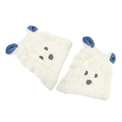 HAWILLOSCH 2 stücke Cartoon Haar Trocknen Kappe Saugfähigen Mikrofaser Haar Handtuch Wrap Hut für Mädchen von HAWILLOSCH