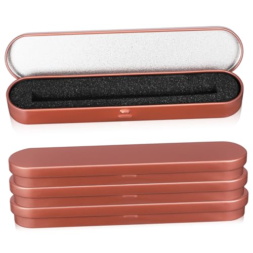 HAWILLOSCH 4stücke Lined Pen Case Metallische Blechstifteboxen Im Rechteckdesign Tragbare Aufbewahrung Für Stifte Und Bleistifte Stilvolle Und Robuste Federmäppchen Mit Innenfutter von HAWILLOSCH