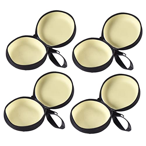 HAWILLOSCH 4stücke Weißblech-Taschen Fußball-Design Münztaschen Geldbehälter Aufbewahrungsboxen Zufällige Farbe Innen Kleinigkeiten Lagerung von HAWILLOSCH